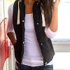 Yeokou Women's Slim Sleeveless Quilted Removable Hooded Winter Puffer Vest Coat