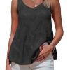 Womens Summer Sleeveless Scoop Neck Knit Sweater Vest Crochet Hollow Out Tank Tops Beach Vacation 2025