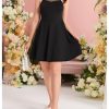 Girl's Halter Neck Sleeveless Mesh A Line Flared Flowy Elegant Short Party Dress