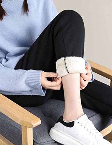 Women's Warm Sherpa Lined Athletic Sweatpants Jogger Fleece Pants