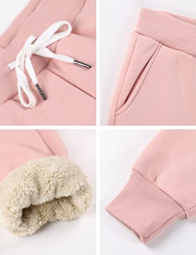 41i8a0cnboL.jpg Yeokou Women's Warm Sherpa Lined Athletic Sweatpants Jogger Fleece Pants