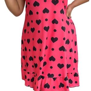 Women's Plus Size Nightgown Sleeveless Ruffle Chemise Slip Dress Spaghetti Strap Nighty
