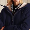 41iywGxhqIL.jpg Women's Casual Full Zip Up Sherpa Lined Hoodie Sweatshirt Jacket Coat