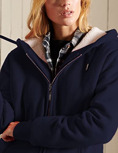 41iywGxhqIL.jpg Women's Casual Full Zip Up Sherpa Lined Hoodie Sweatshirt Jacket Coat