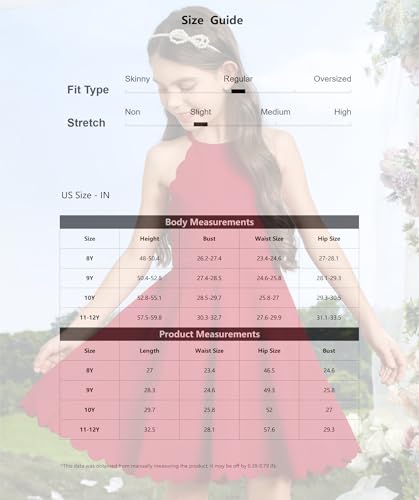 Girl's Scallop Trim Halter Sleeveless Flare Hem Solid A Line Mini Dress