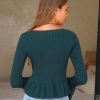 Women Cropped Cardigan Sweaters Fall Flare Sleeve Button Cardigans Ruffled Hem Cute Sweater Casual Soft Stretchy Tops