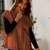 41lxO4xKK2L.jpg Women's Fleece Vest Casual Sleeveless Button Down Winter Warm Sherpa Jacket with Pockets