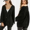 41p2nBmCOYL.jpg Womens 2025 Oversized Cardigan Sweaters Fall Winter Lightweight Soft Knit Cardigan Open Front Button Outwear Coats