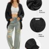 41pXtMF7OxL.jpg Womens 2025 Oversized Cardigan Sweaters Fall Winter Lightweight Soft Knit Cardigan Open Front Button Outwear Coats