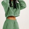 41q85x9brZL.jpg Women's Fleece 2 Piece Outfits Sweatsuits Pullover Hoodie Sweatshirt Jogger Pants Tracksuits Set