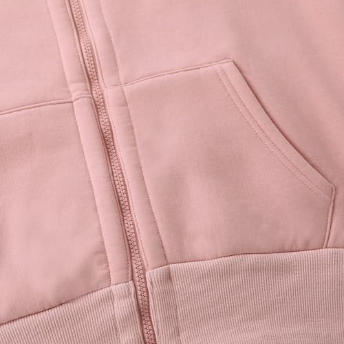 Women's Casual Full Zip Up Sherpa Lined Hoodie Sweatshirt Jacket Coat