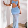 SHENHE Women's Cutout Prom Dress Long Formal Evening Dresses Twist Tube Maxi Dresses