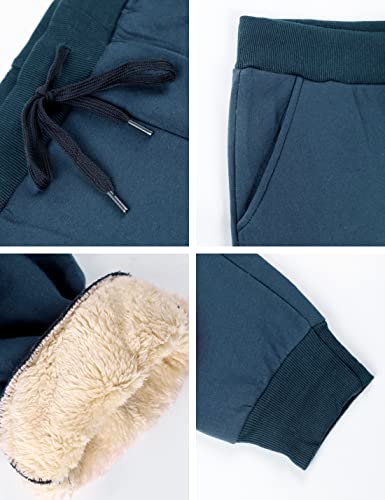 Women's Warm Sherpa Lined Athletic Sweatpants Jogger Fleece Pants