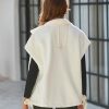 Women's Fleece Vest Casual Sleeveless Button Down Winter Warm Sherpa Jacket with Pockets
