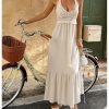 Women's Boho Sleeveless Maxi Dress Ruffled Beach Sundress Casual Flowy Summer Dresses
