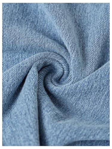 SHENHE Women's Denim Halter Neck Backless Ruched Fitted Y2k Asymmetrical Jean Tops