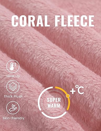 Womens Fleece Pajama Pants Fuzzy Lounge Bottoms Warm Fluffy Sleepwear with Pockets
