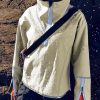 Womens Windbreaker Jacket Outdoors Hiking Reflective Striping Hooded Half Zip Pullover Contrast Pocketed Outerwear