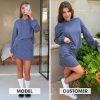 Women 2 Piece Sets Cotton Sweatsuits Fall Hooded Sweatshirt Cargo Skort Skirt Stretchy Tracksuit Casual Tennis Pockets