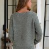 Womens Fall Oversized Sweaters Cotton Long Sleeve V Neck Off Shoulder Sweater Pullover Jumper Tops Trendy Winter 2025