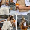 Women's Cropped Puffer Vest Zip Up Stand Collar Sleeveless Outerwear with Pockets