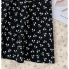 Girl's Floral Tie Shoulder Dress Flowy Boho Short Sundress with Short Sleeve Knit Tee