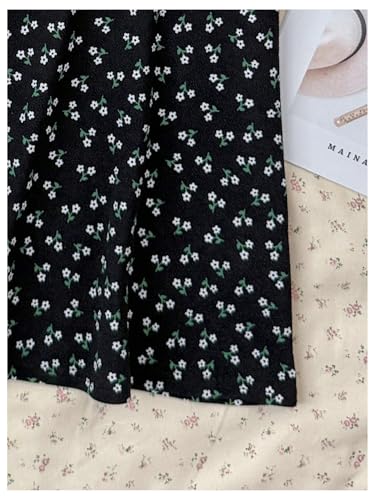 Girl's Floral Tie Shoulder Dress Flowy Boho Short Sundress with Short Sleeve Knit Tee