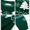 EXLURA Patterns Reindeer Ugly Christmas Sweater Jumper Pullover Tops