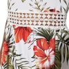 51ma53cfxJL.jpg Girl's Floral Sleeveless Split Thigh Ruffle Hem Summer Boho Maxi Cami Dress