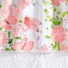 Girl's Summer Floral Dress Ruffle Sleeve A Line Flowy Ribbed Boho Vacation Dress